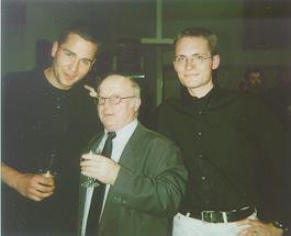 Der Florian, Herr Bl�m und ich (v.l.n.r.)